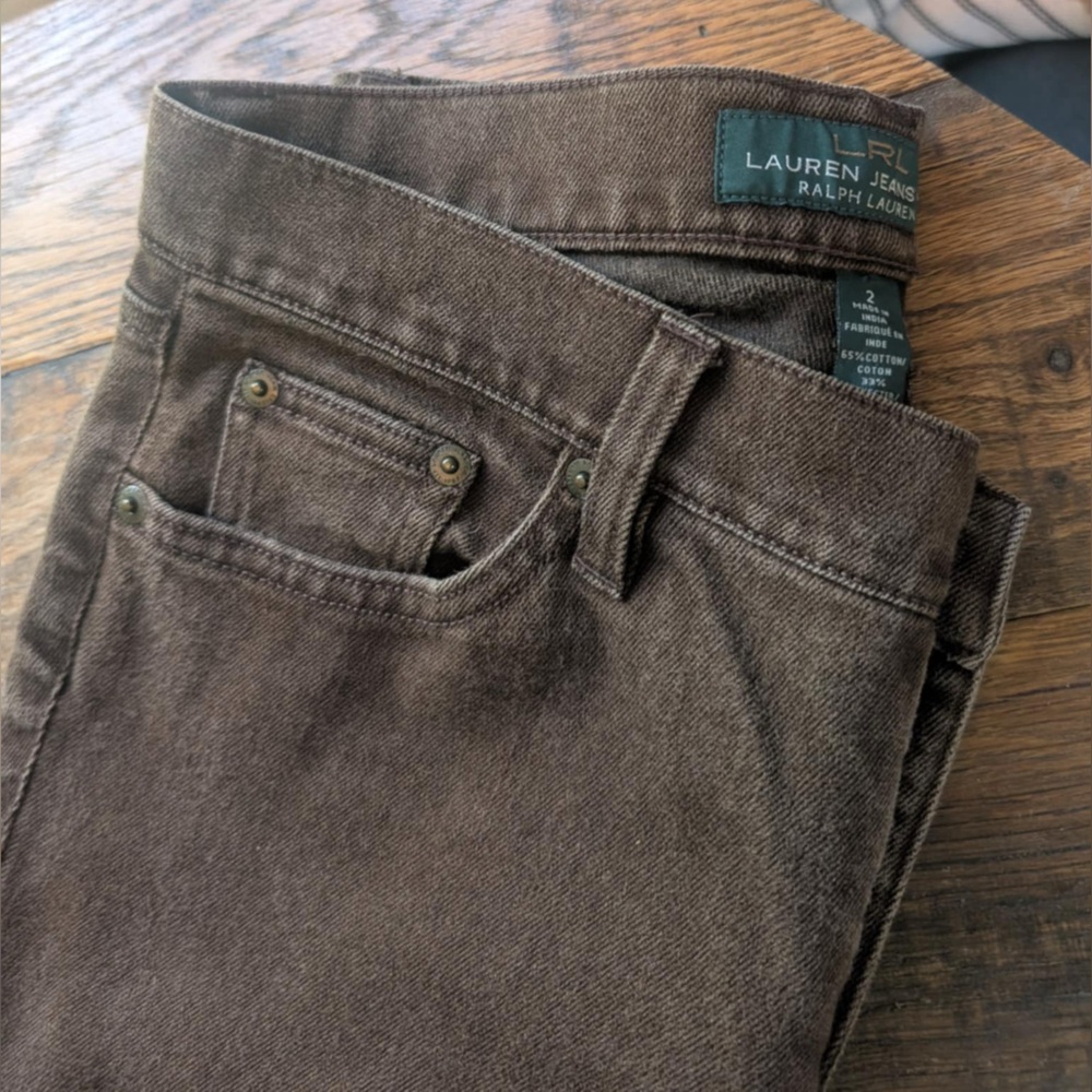 Lauren Ralph Lauren Brown Denim Jeans